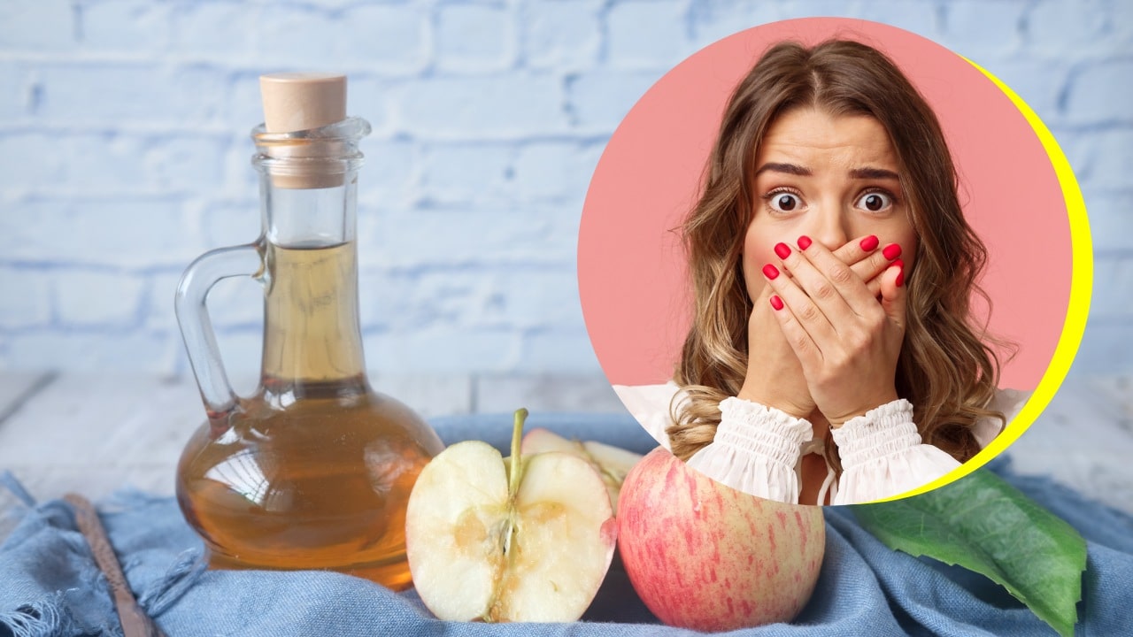 peligros de tomar vinagre de manzana