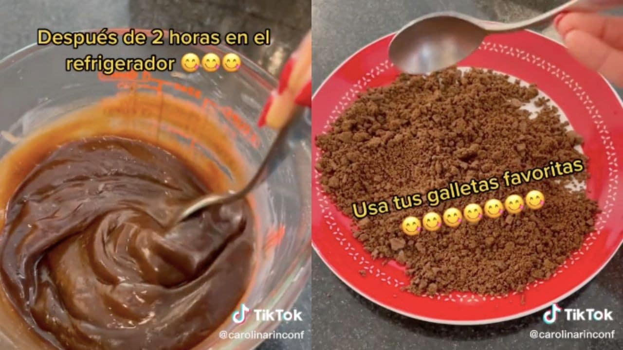 postre navideno de chocolate