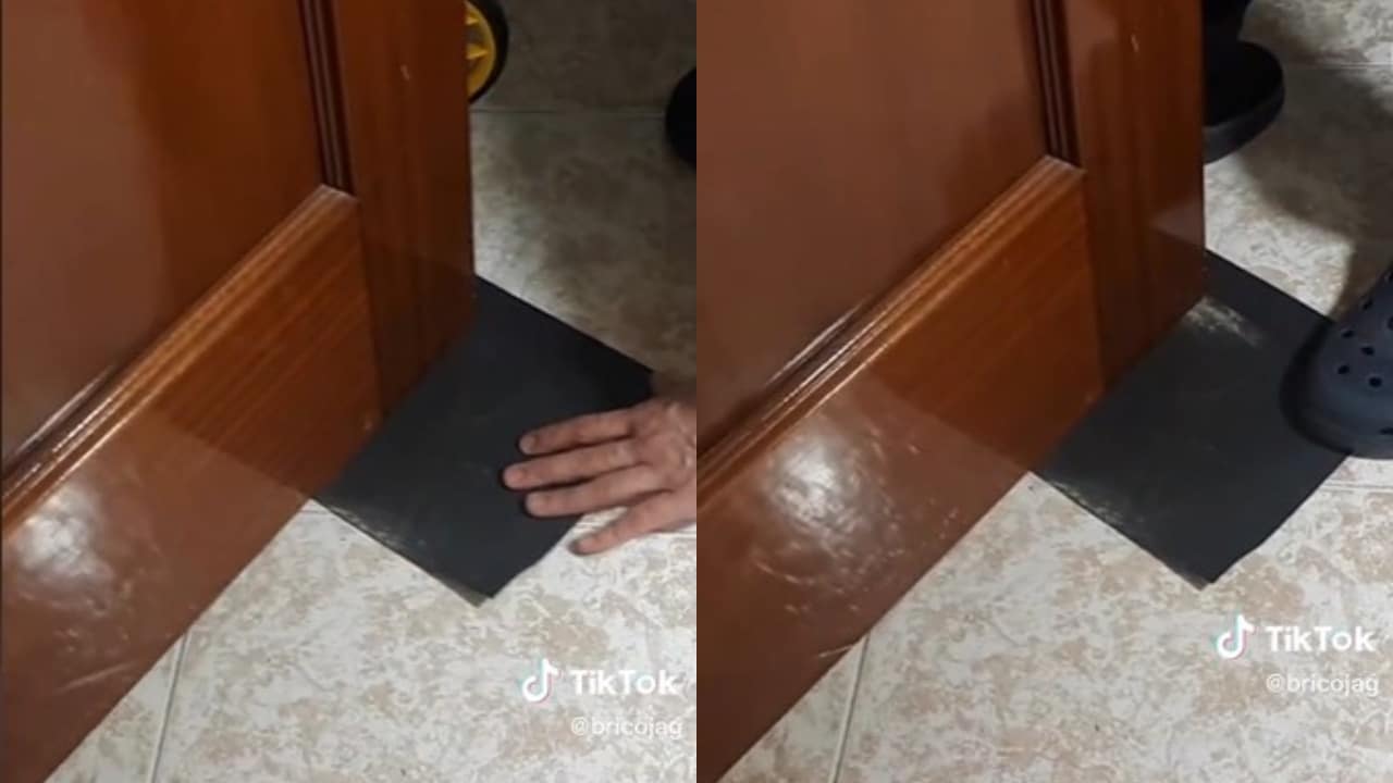 Truco para que la puerta no raspe en el suelo