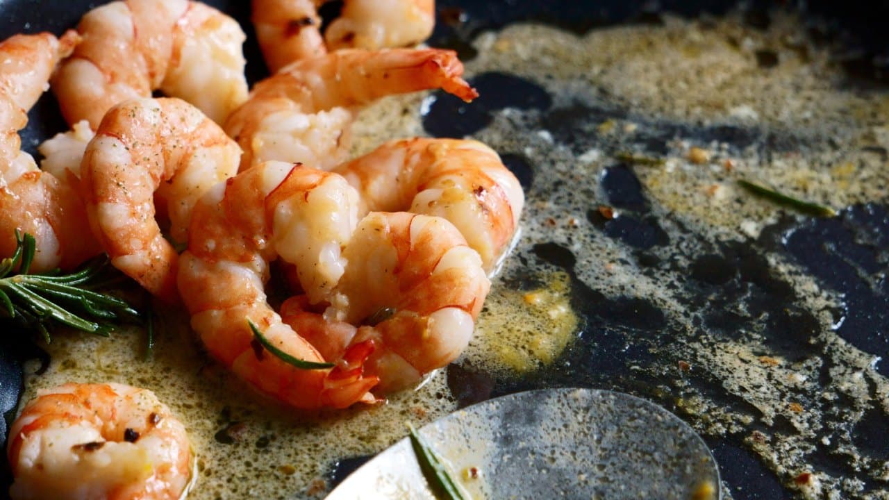 Vena negra de los camarones