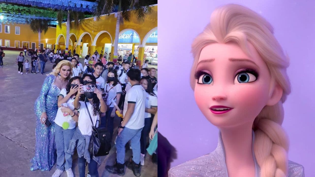 drag queen elsa frozen