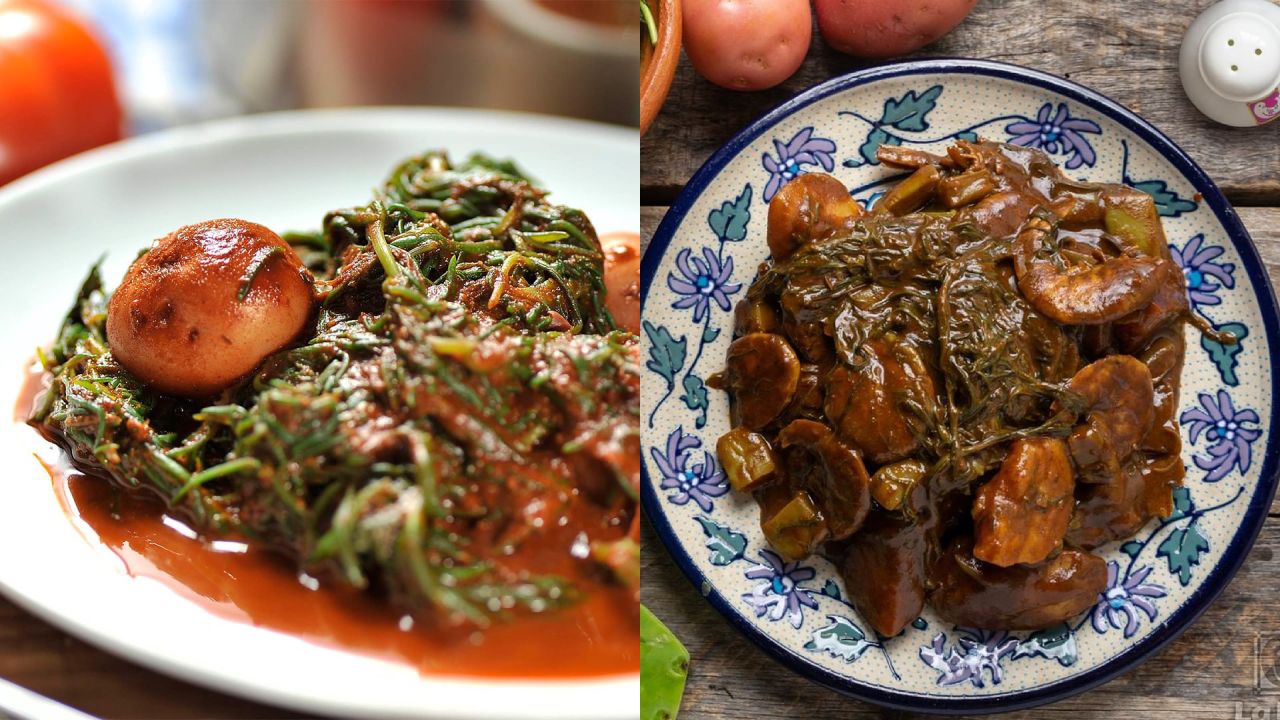 Técnica para limpiar los romeritos