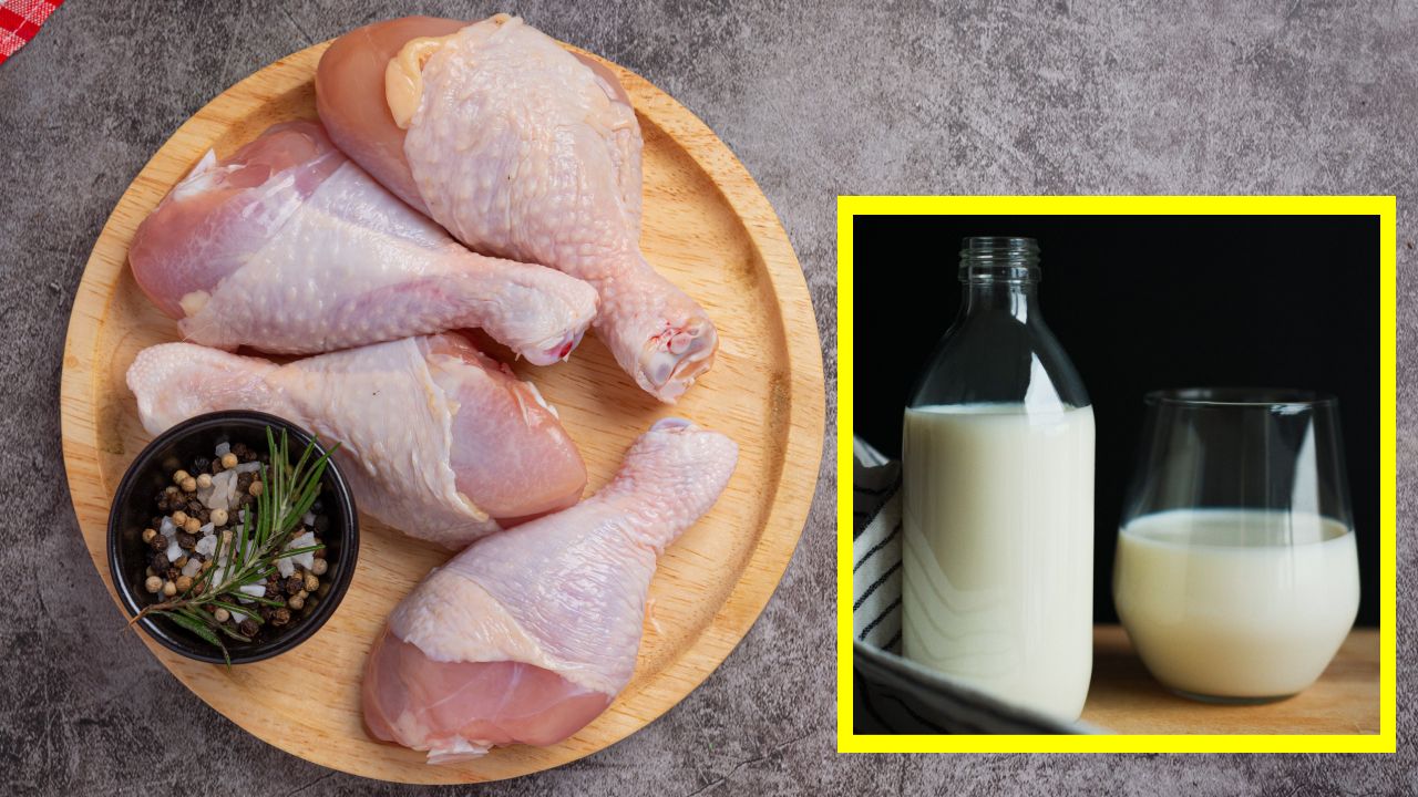 Marinar pollo con leche