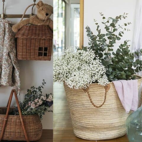 Cómo lavar cestos y muebles de mimbre, bambú o ratán