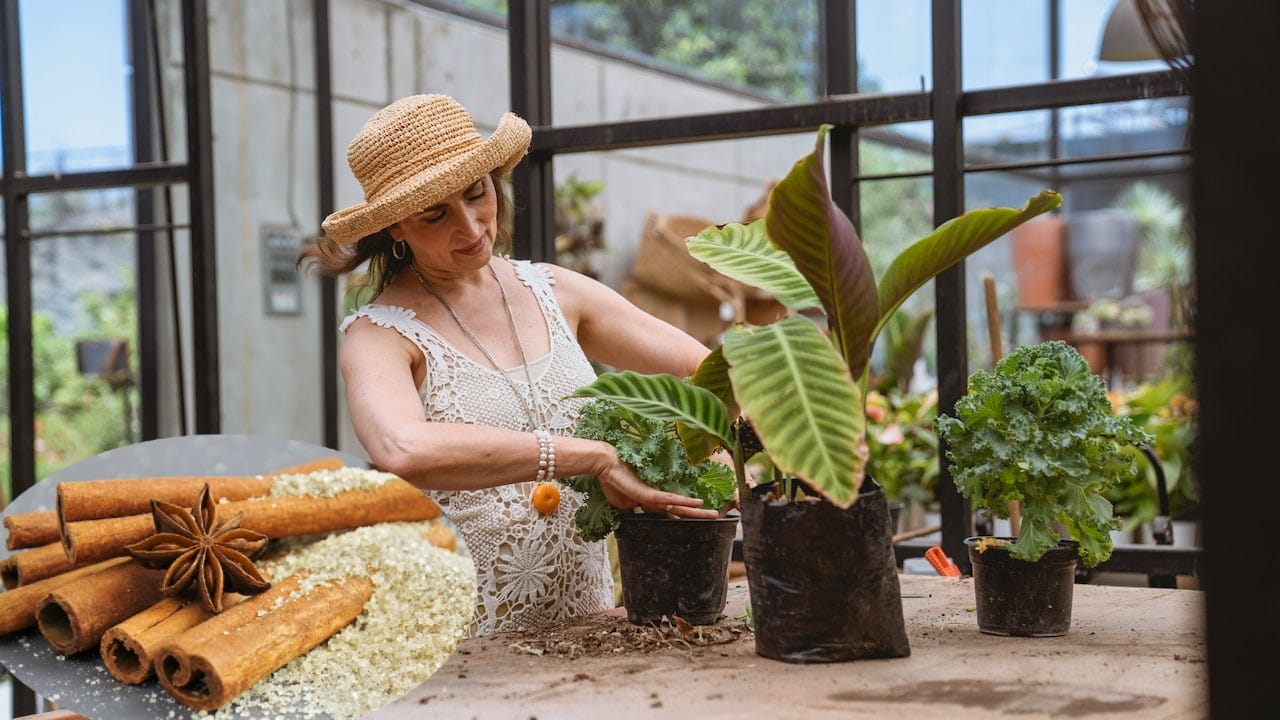 Fertilizante de arroz y canela