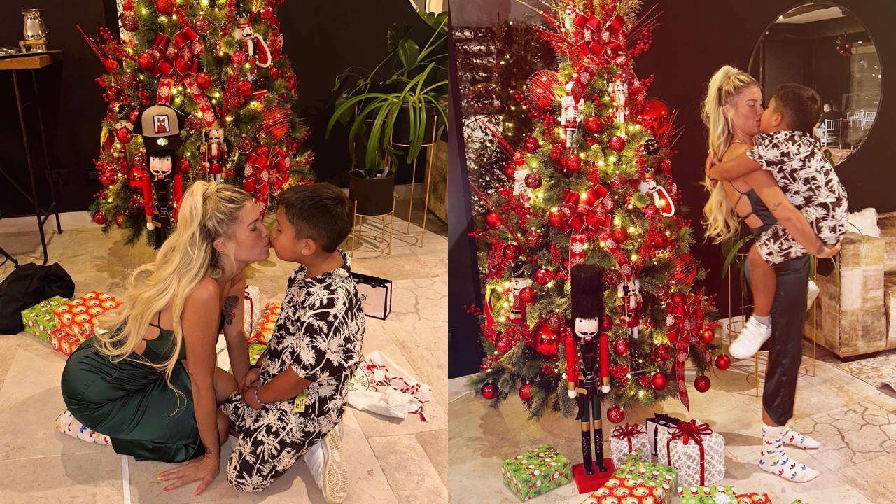 Mamá da beso a su hijo en la boca y causa polémica