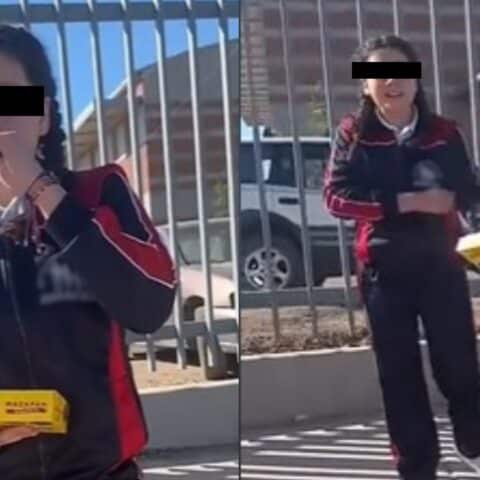 Pone a su hija a vender mazapanes porque no le gusta ir a la escuela