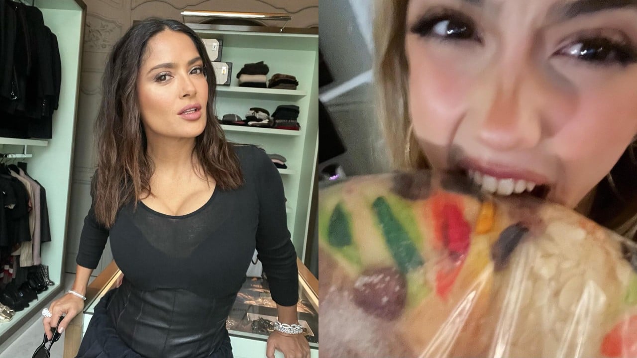 Salma Hayek llama 'muñeco' a la figura de la rosca de Reyes