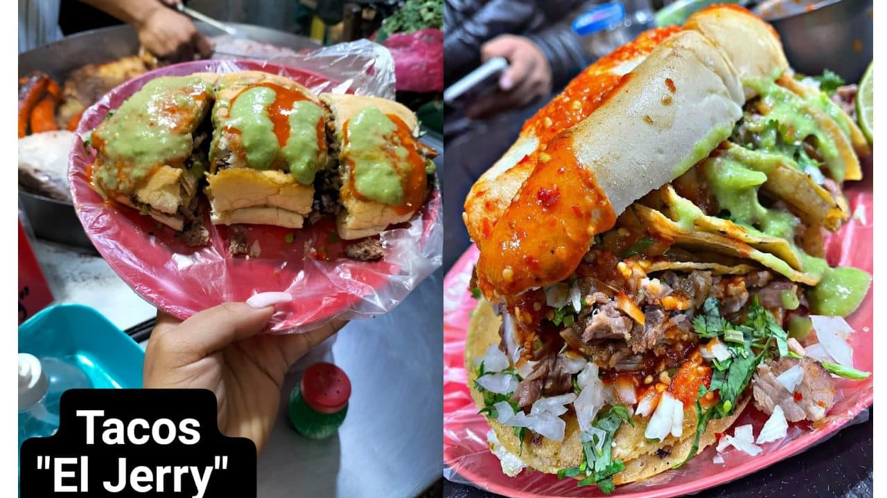 Torta rellena de tacos