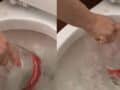 destapar el sanitario con una botella