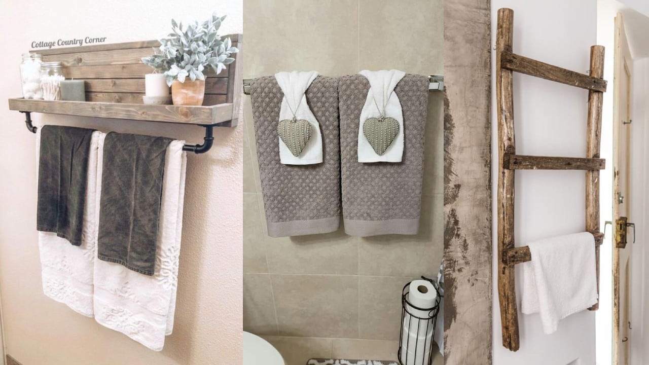 Cómo guardar las toallas y que tu baño se vea elegante 
