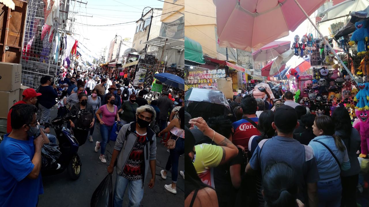 Calle de la CDMX donde venden juguetes baratos