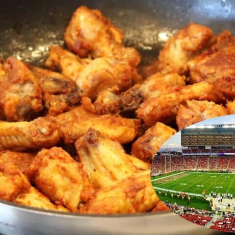 boneless y alitas en sartén