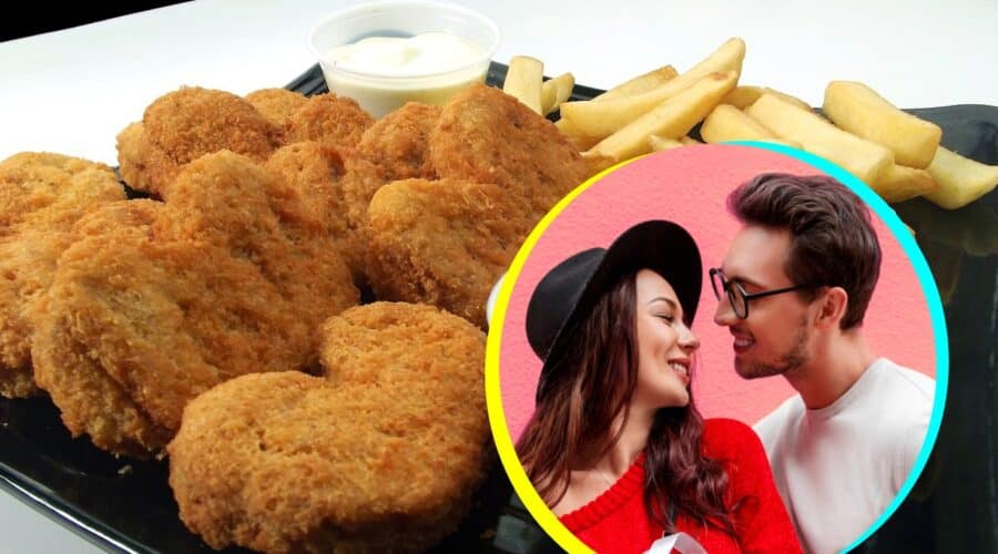 Cómo hacer nuggets de corazón