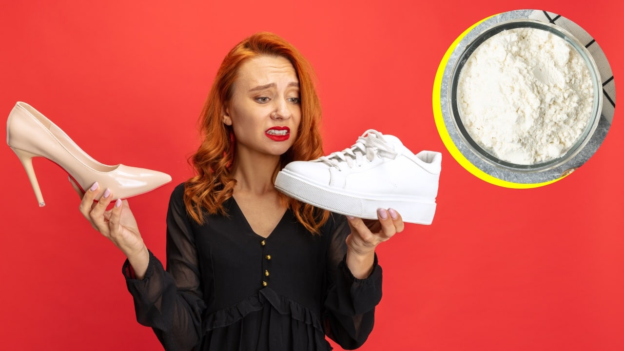 Desodorante casero para zapatos con maicena
