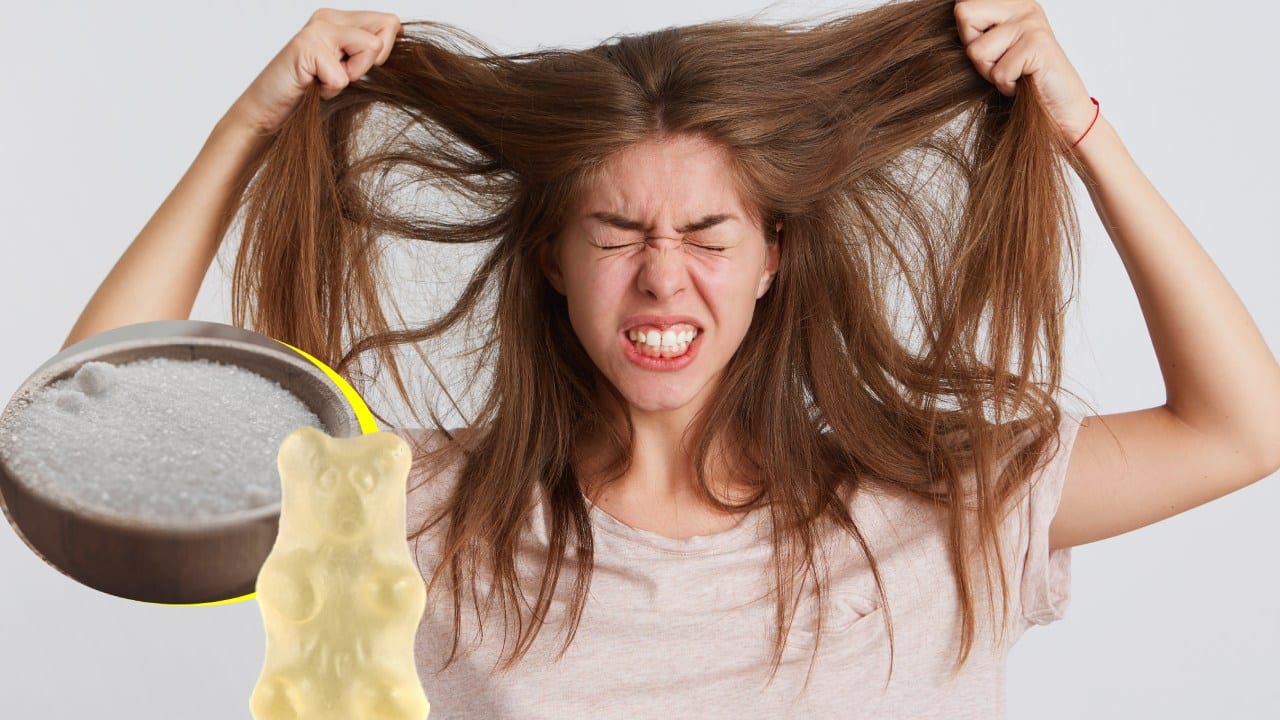 Grenetina para reparar el cabello dañado