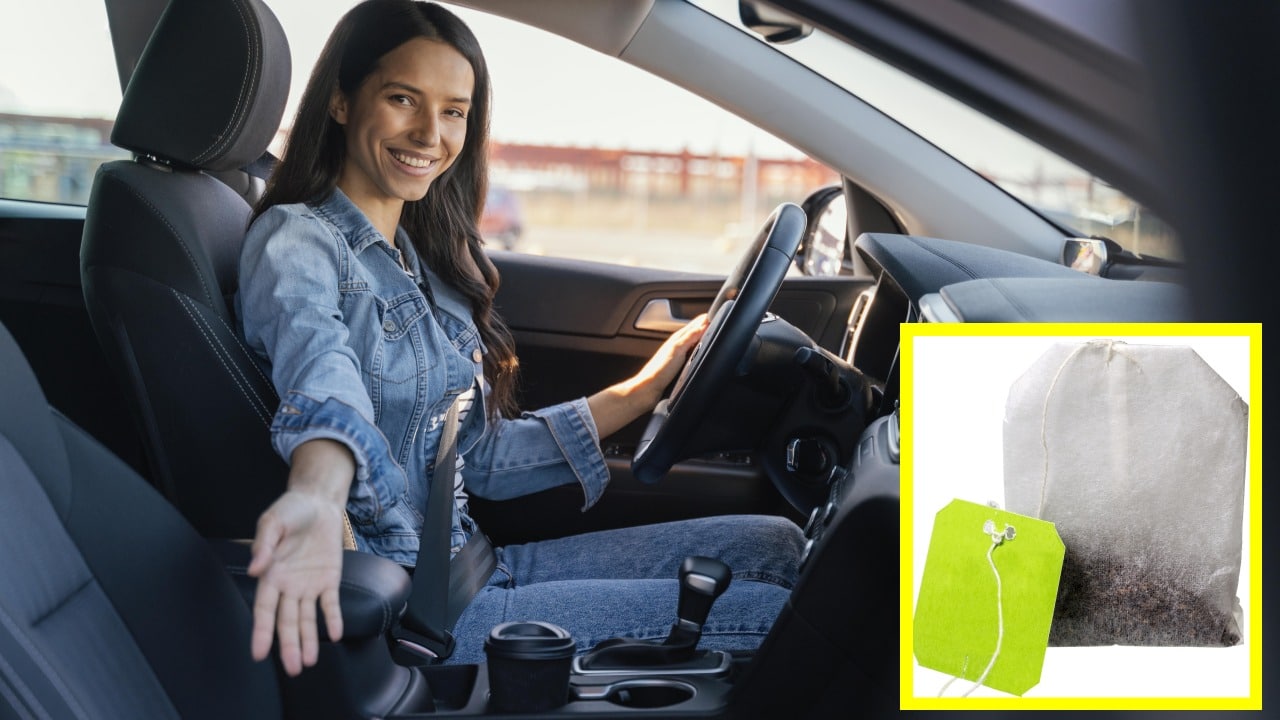 Poner una bolsita de té en el carro