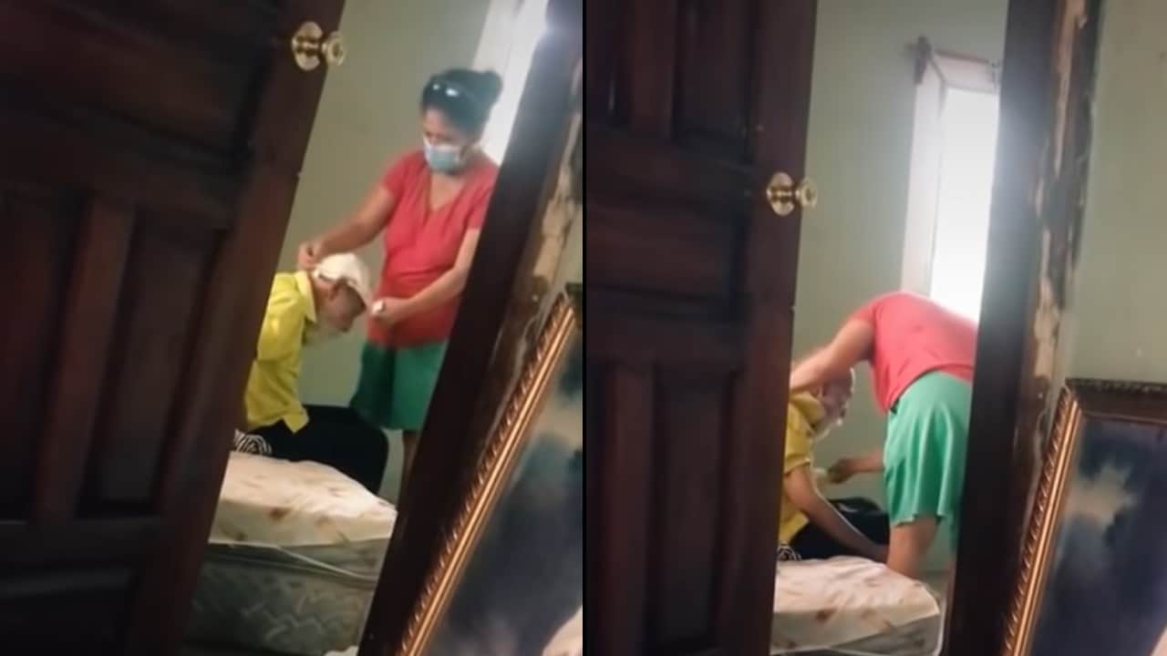 Su esposo la abandonó pero no dejó de cuidar a su suegro