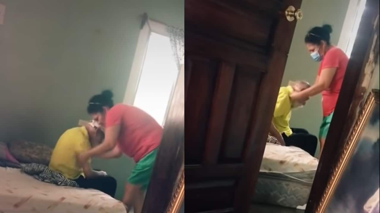 Su esposo la abandonó pero no dejó de cuidar a su suegro