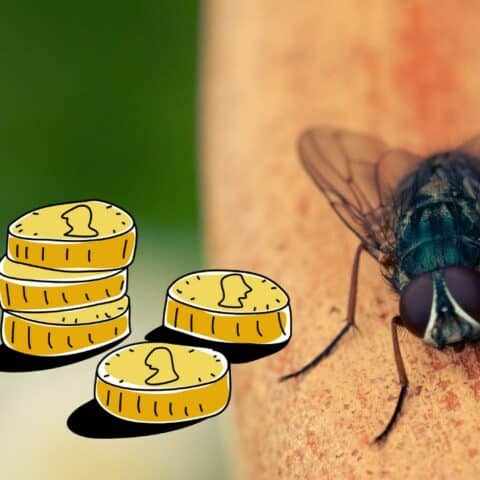 Truco con moneda para ahuyentar moscas