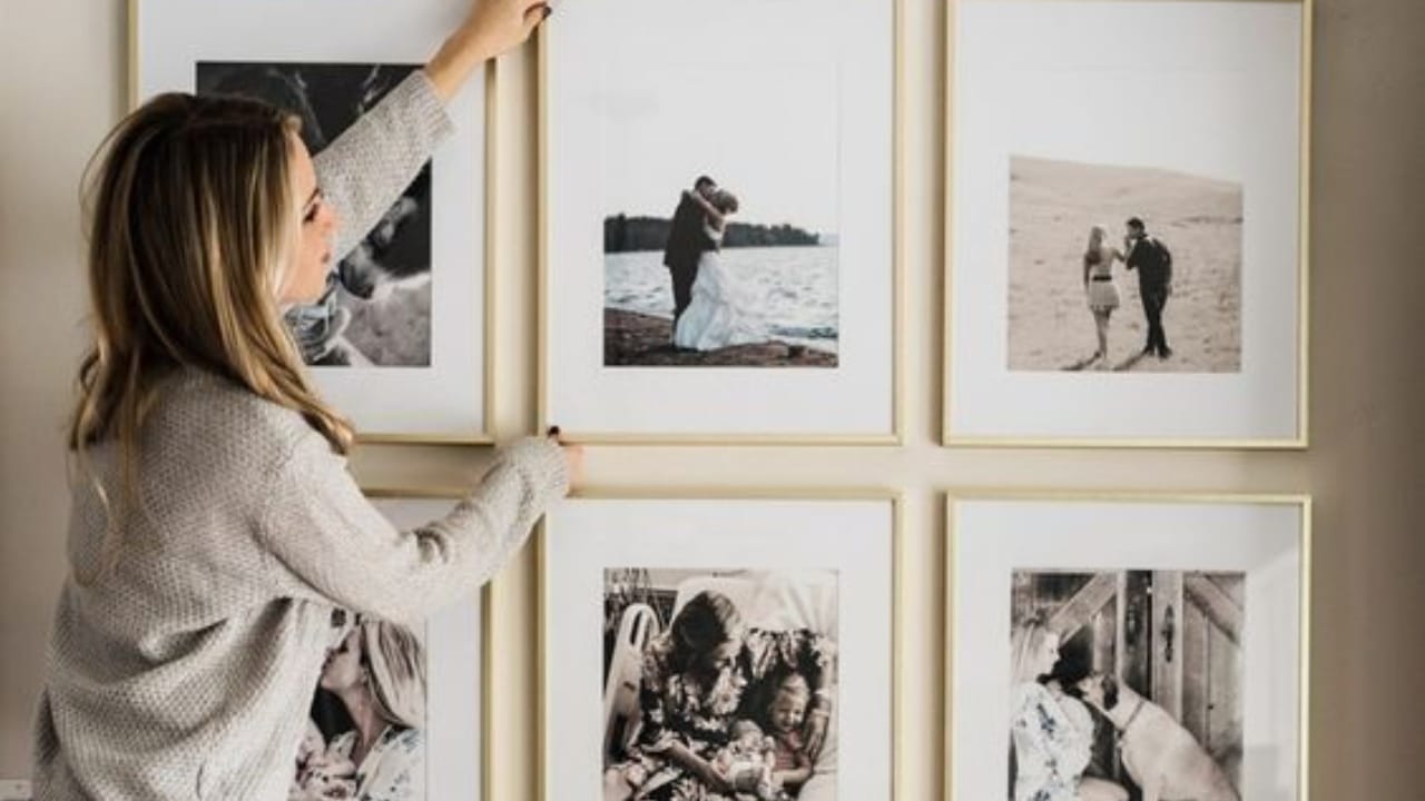 decorar las paredes con fotos