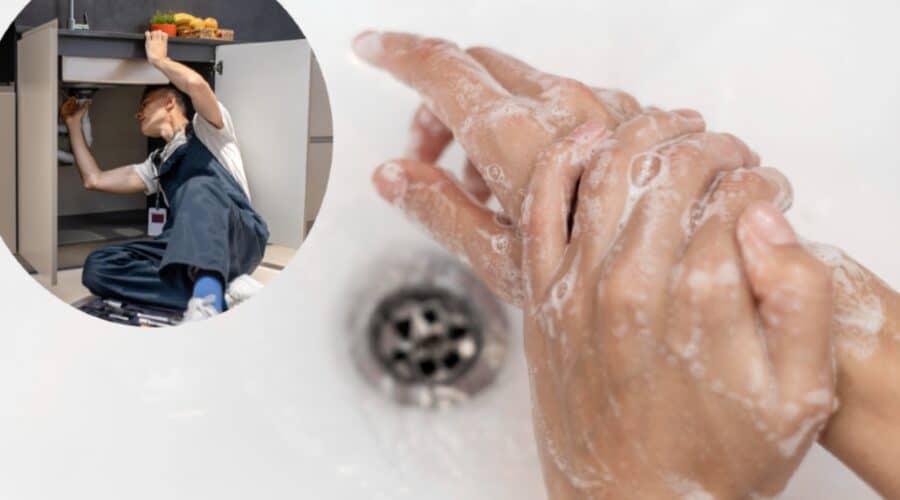 destapar el drenaje del lavabo