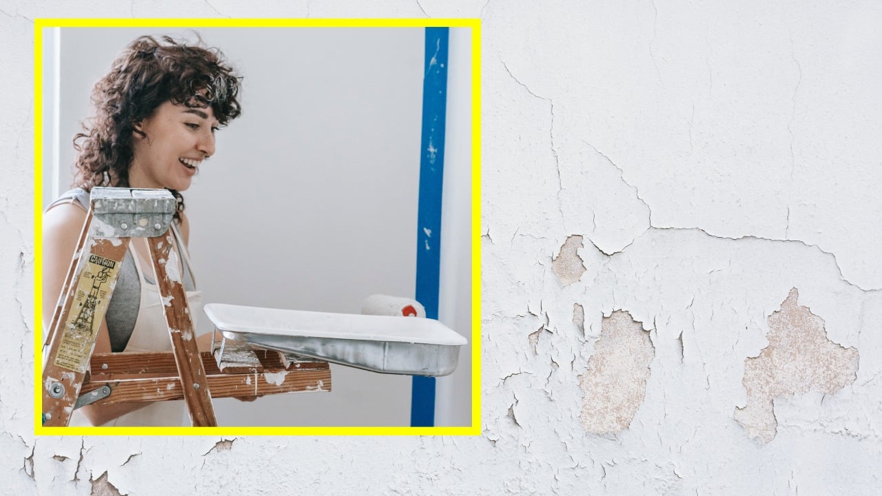 Cómo arreglar una pared con la pintura descascarada
