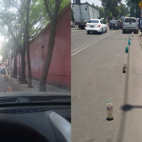 Cómo denunciar a los franeleros que apartan lugares