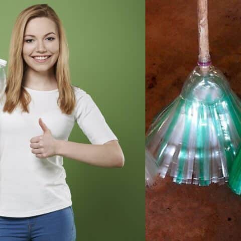 Cómo hacer una escoba con botellas de plástico