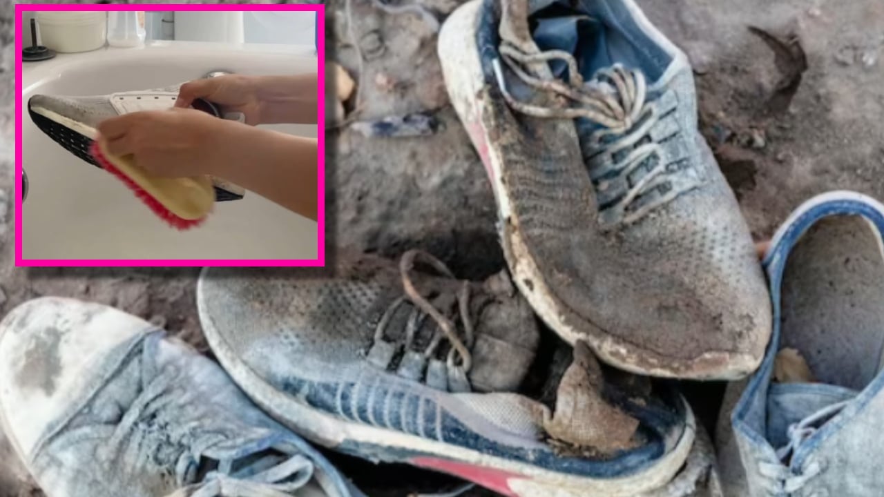 suciedad profunda de tus tenis