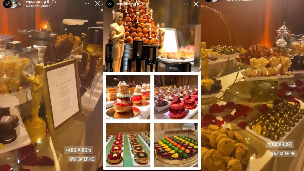 El menú de los premios Oscar 2023