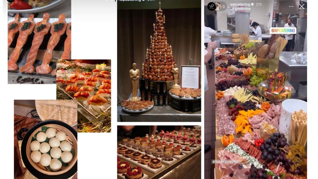 El menú de los premios Oscar 2023