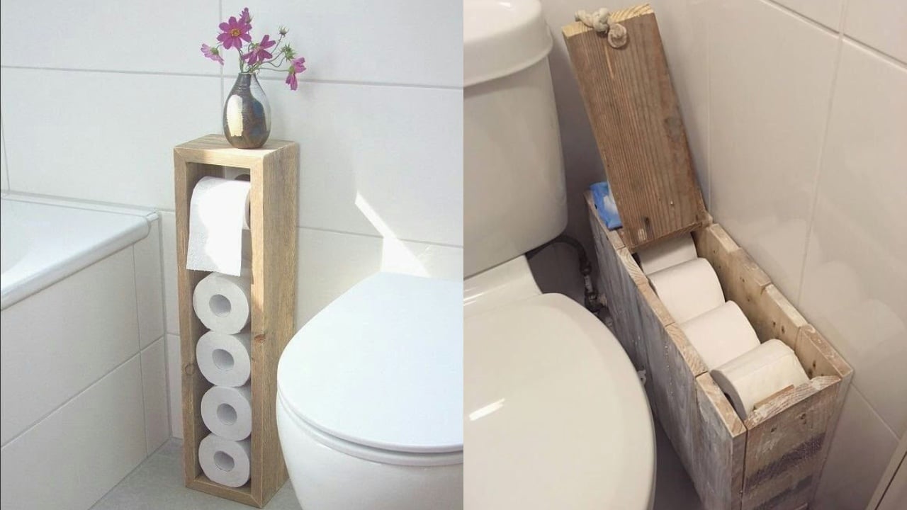 Ideas para acomodar el papel higiénico