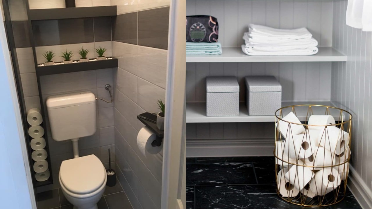 Ideas para acomodar el papel higiénico