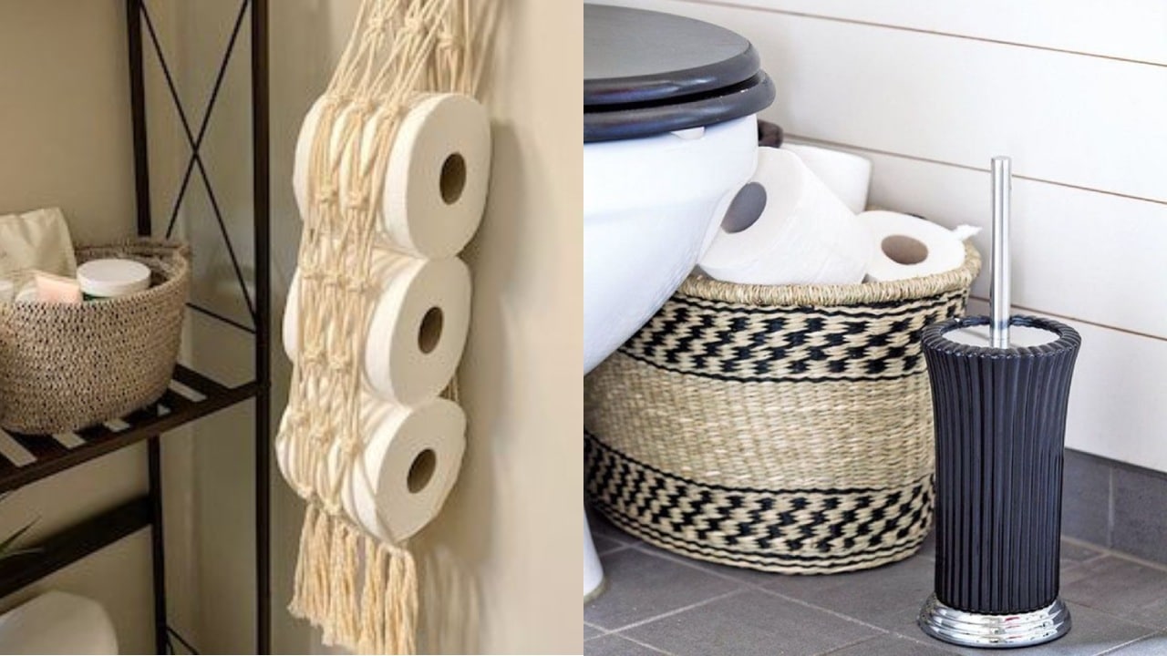 Ideas para acomodar el papel higiénico