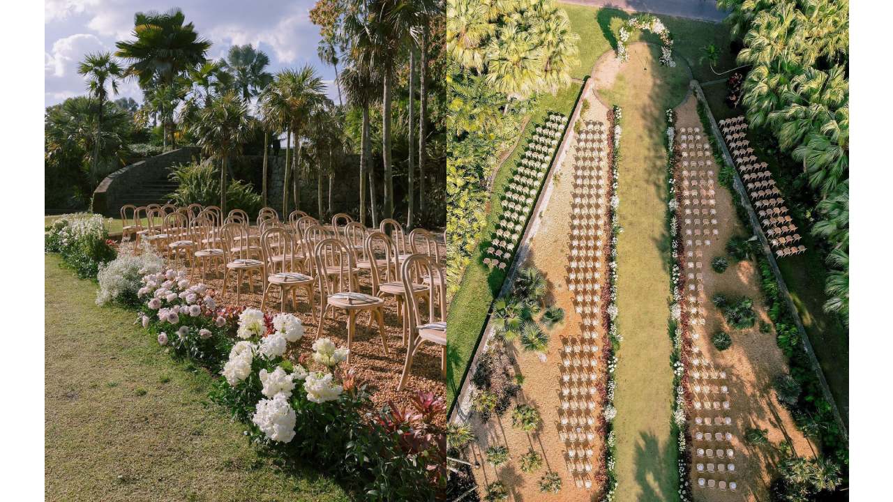 Jardín de la boda de Lele Pons y Guaynaa