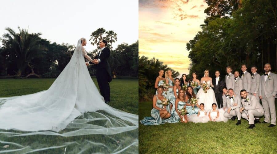 Jardín de la boda de Lele Pons y Guaynaa