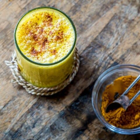 Receta de la bebida leche dorada