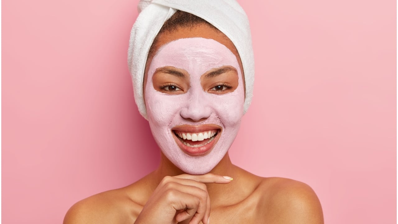 Mascarillas con flor de jacaranda