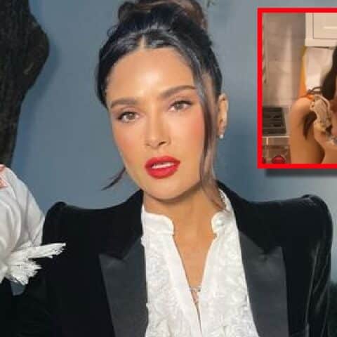 Salma Hayek cenó pollo rostizado