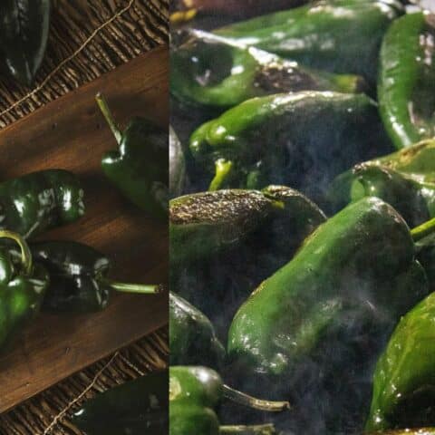 Técnica para pelar chiles poblanos rápido