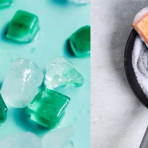 Hielo para lavar sartenes