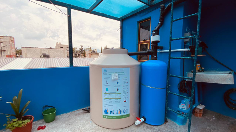 programa de recolección de agua de lluvia