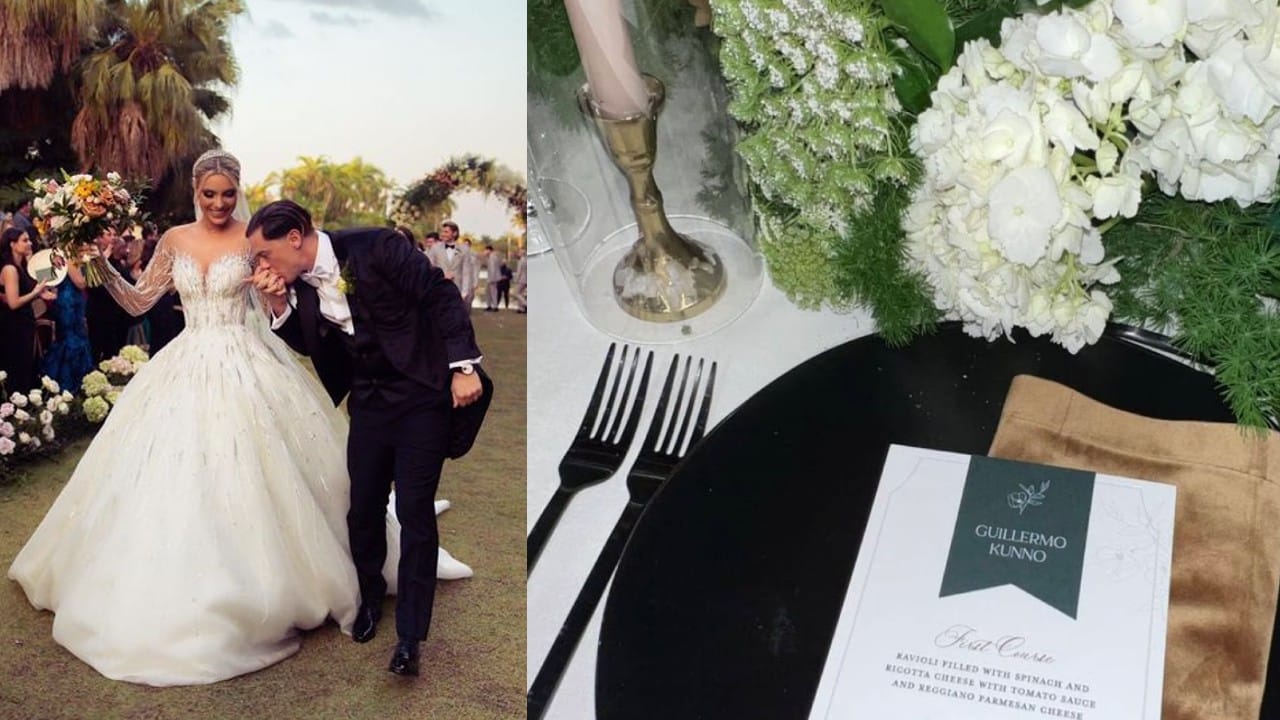 menú de la boda de Lele Pons y Guaynaa