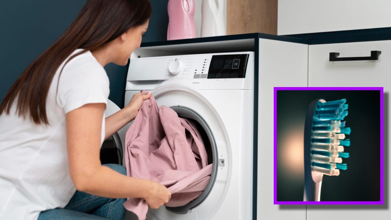 Cómo usar tu cepillo de dientes en la lavadora