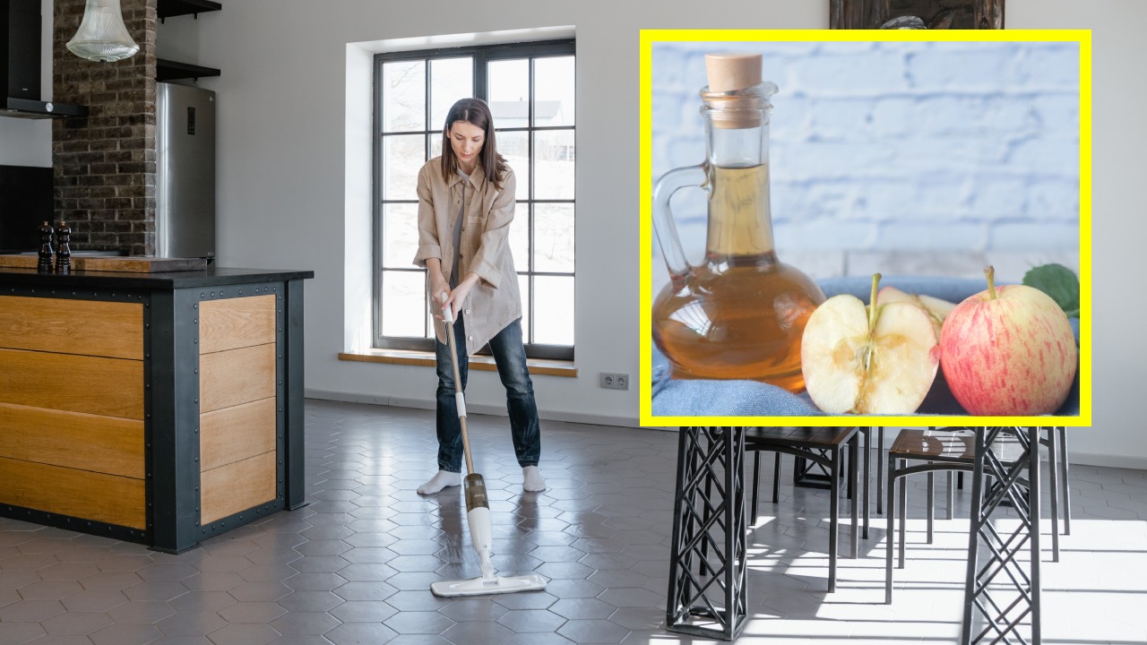Beneficios de trapear la casa con vinagre de manzana