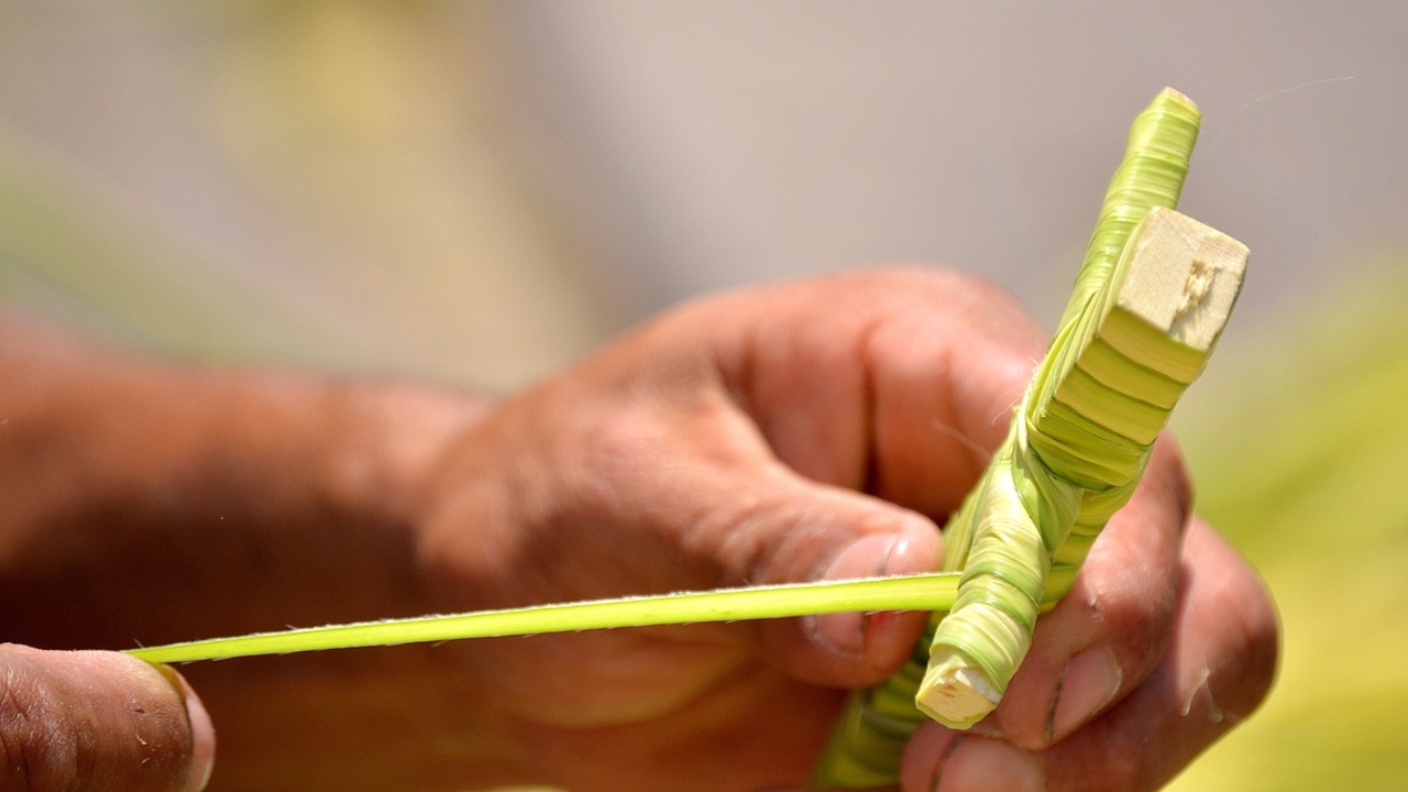 Dónde colocar las palmas del Domingo de Ramos