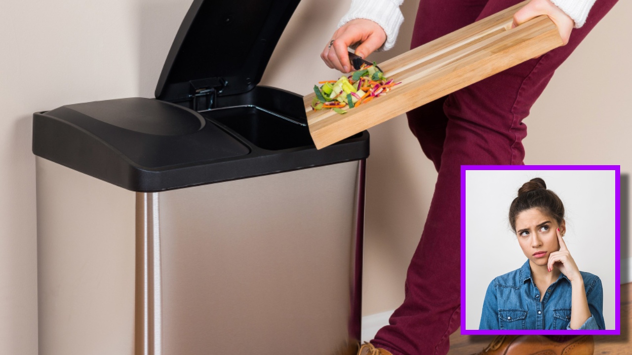 lavar un bote de basura de acero inoxidable