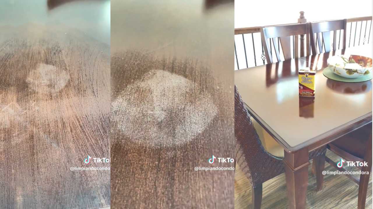 Eliminar manchas blancas de mesas de madera