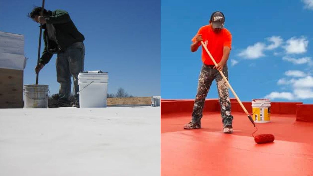 Diferencias impermeabilizante blanco y rojo